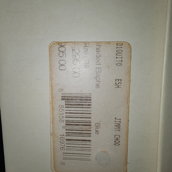 Jimmy Choo Blue and Green Strappy Heels - Picture 6 of 7